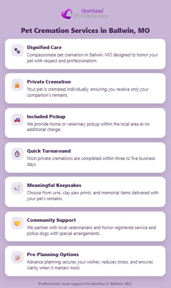 Pet Cremation Services in Ballwin, MO